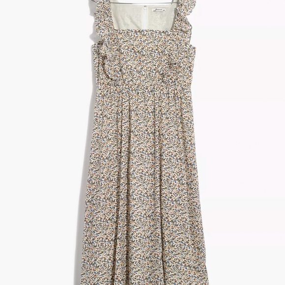 Madewell Ruffle-Strap Square-Neck Midi Dress in Fieldwalk Floral - Picture 2 of 5